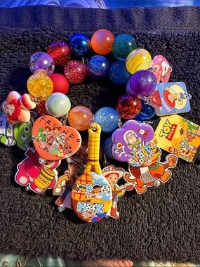 Toy Story- Charm Bracelet with Colorful Beads - Toy Story & Friend